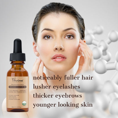 Tryones Organic Castor Oil 30ml - Nourish Your Beauty Naturally