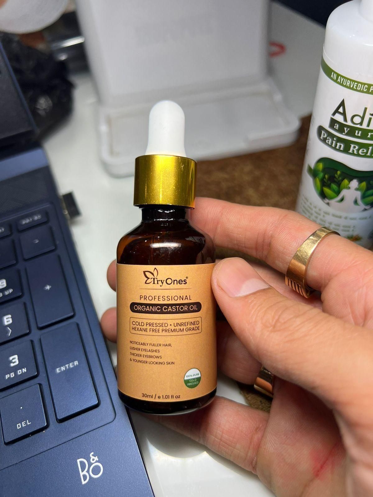 Tryones Organic Castor Oil 30ml - Nourish Your Beauty Naturally